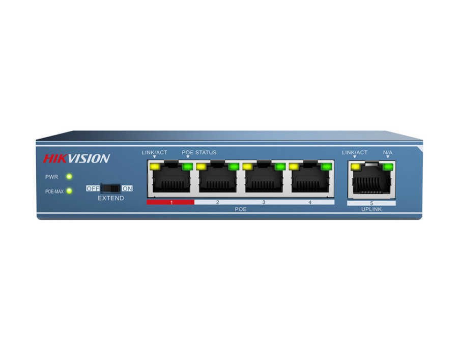 4 Port 10/100 PoE + 1 Port 10/100 Uplink Switch           DS-3E0105P-E/M